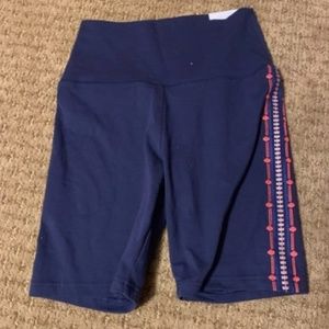 Aerie High Rise Navy Bike Shorts, NWT